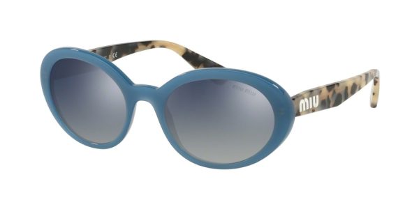 Miu Miu CORE COLLECTION MU01USA Oval Sunglasses For Cheap - Image 2