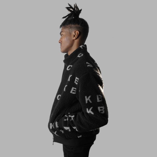 Blvck  Monogram  Fleece Jacket Discount - Image 4